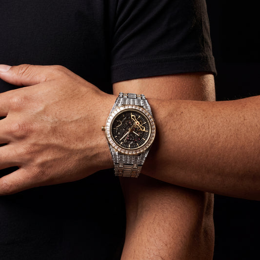 All Over Baguette Mechanical Watch - Different Drips