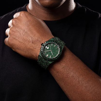Bust Down Royal Blue Iced Out Watch - Different Drips