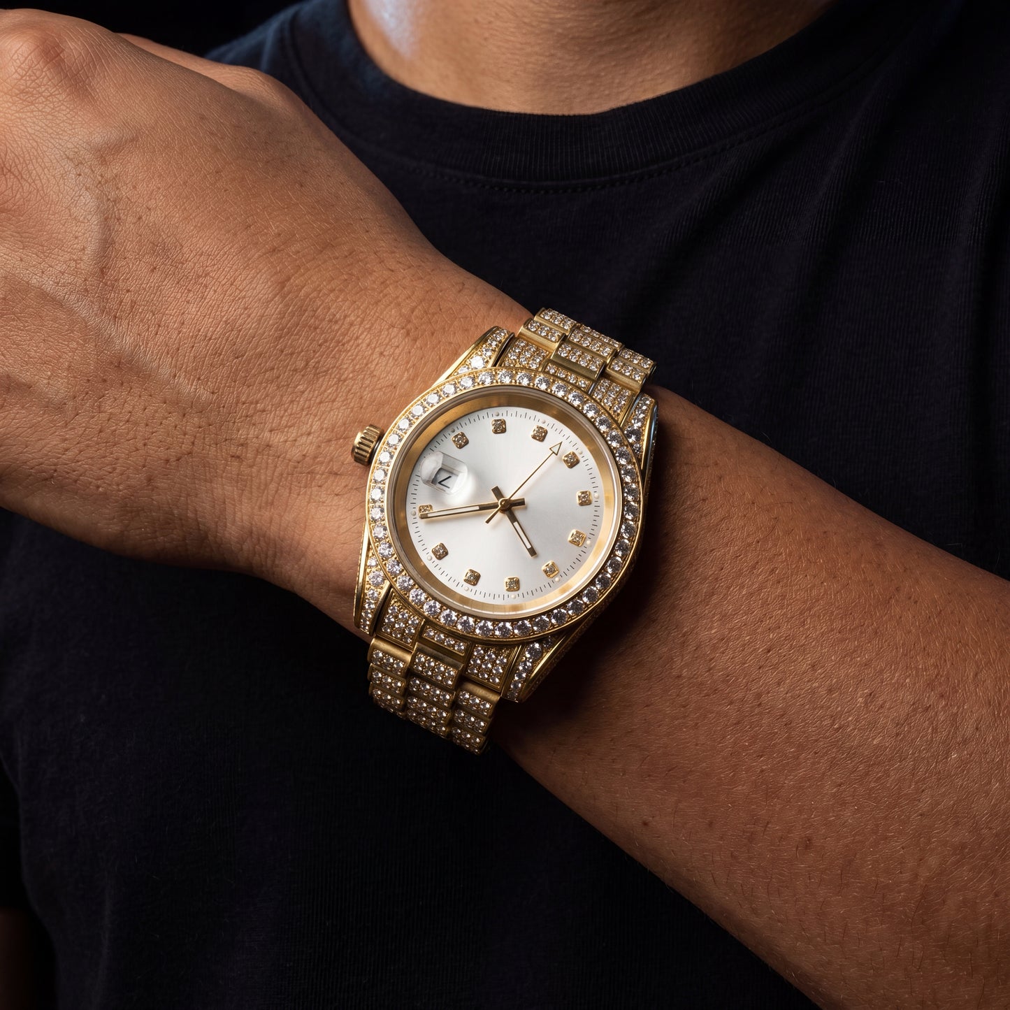 Iced Out Presidential Watch