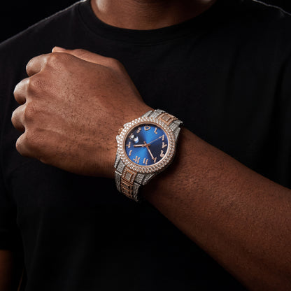 Iced Colored Dial Arabic Numeral Watch - Different Drips
