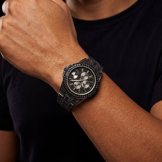 Bust Down Chronograph Date Watch - Different Drips