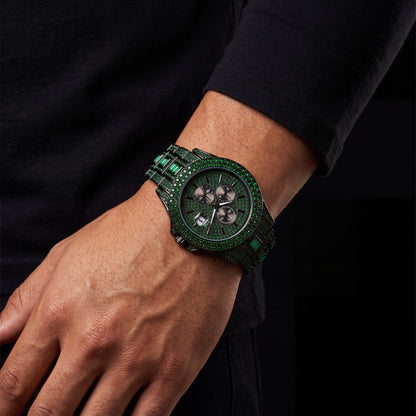 Bust Down Chronograph Date Watch - Different Drips