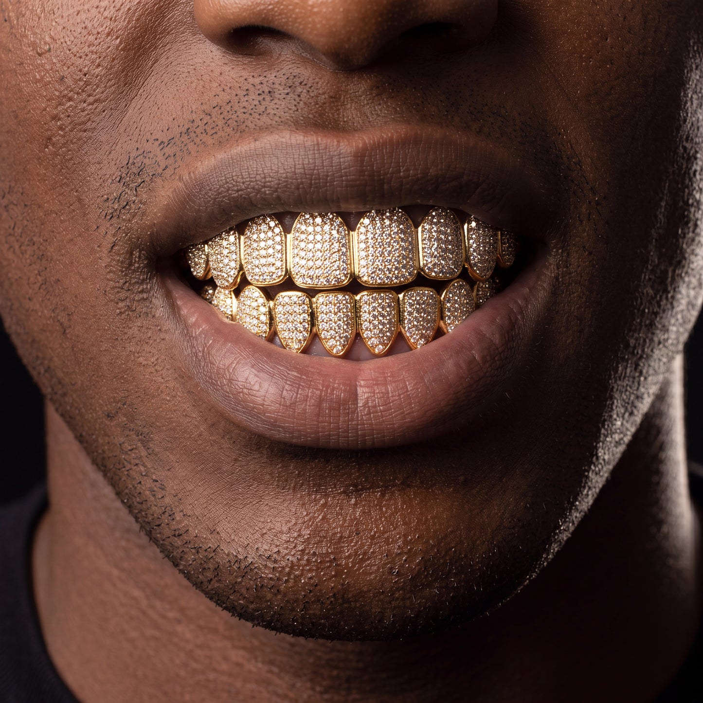8 Tooth Standard Iced Grillz - Different Drips