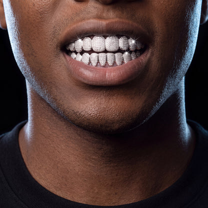 8 Tooth Standard Iced Grillz - Different Drips