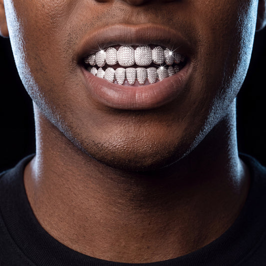 8 Tooth Standard Iced Grillz - Different Drips