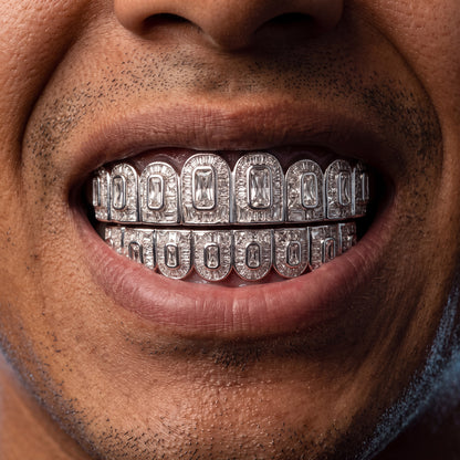 Rectangle Cut Baguette Grillz - Different Drips
