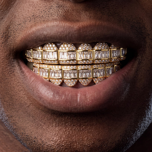 Square Cut Baguette Grillz - Different Drips