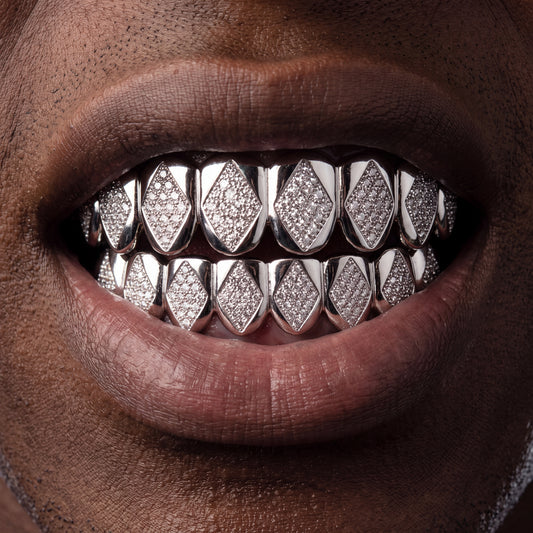 Iced Rhombus Pattern Grillz - Different Drips