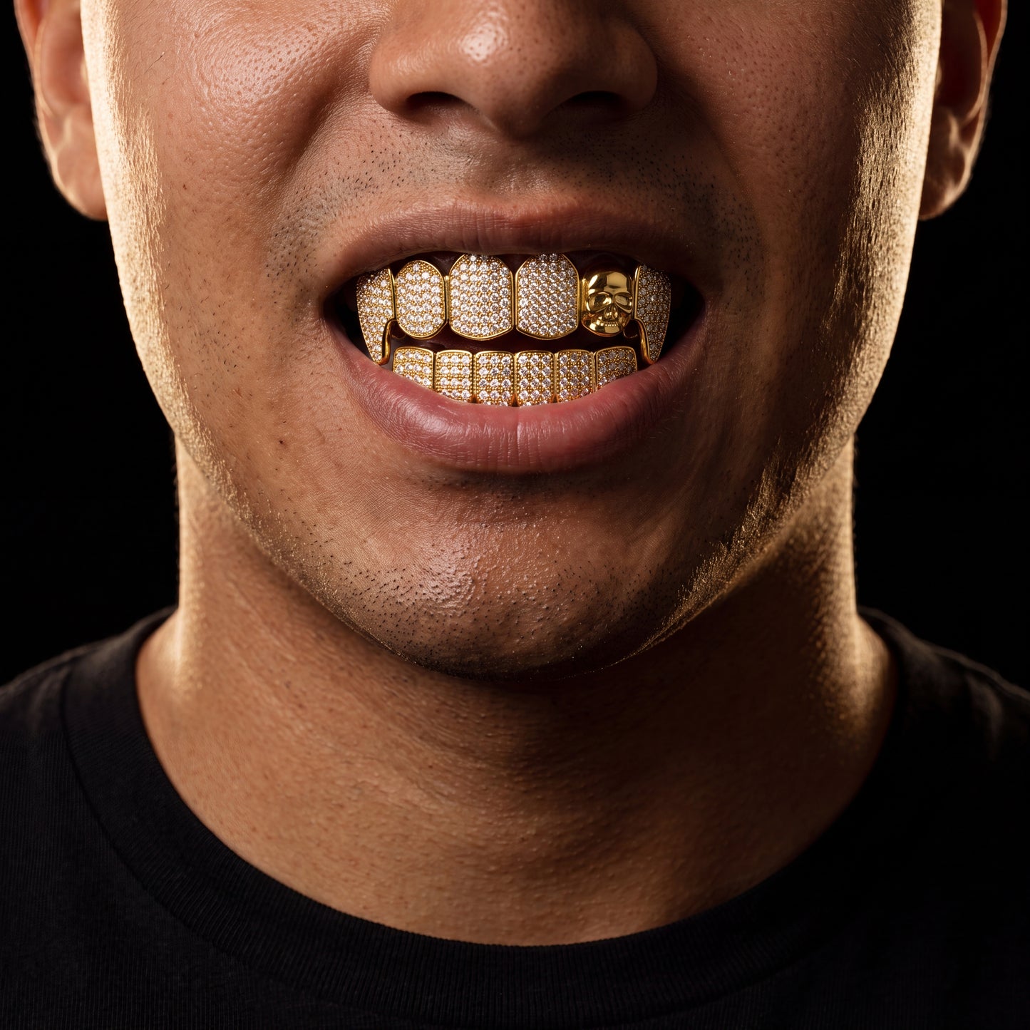 Iced Skeleton Skull Fang Grillz - Different Drips