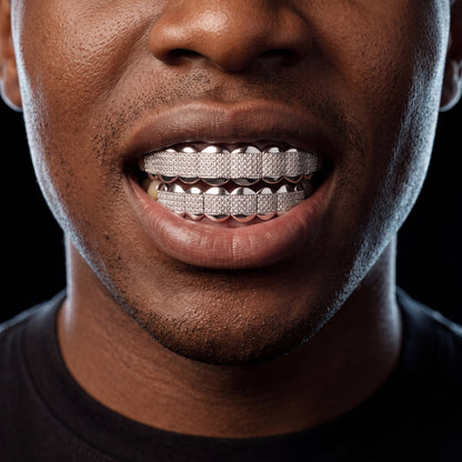 Iced Out Stripe Grillz - Different Drips
