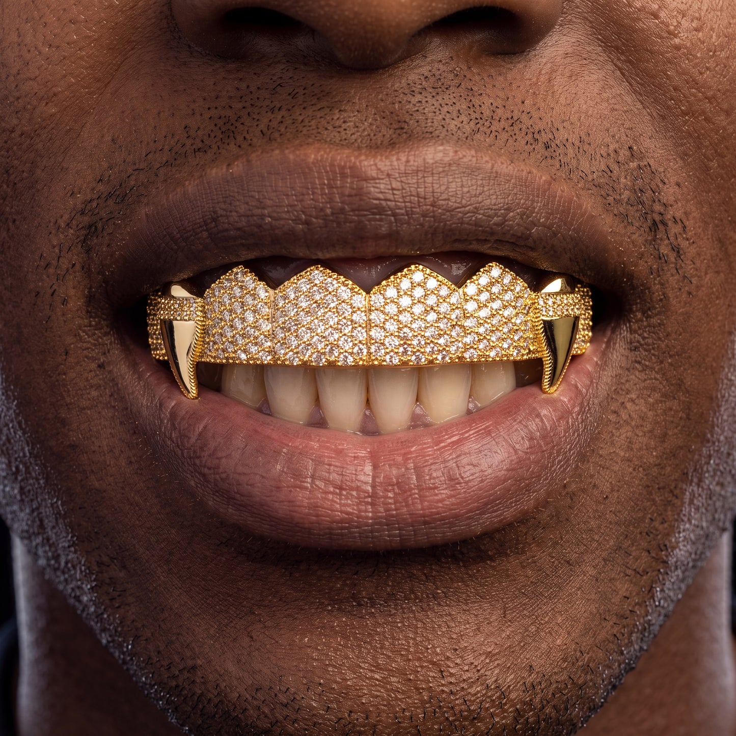 Iced Out Sharp Fang Grillz - Different Drips