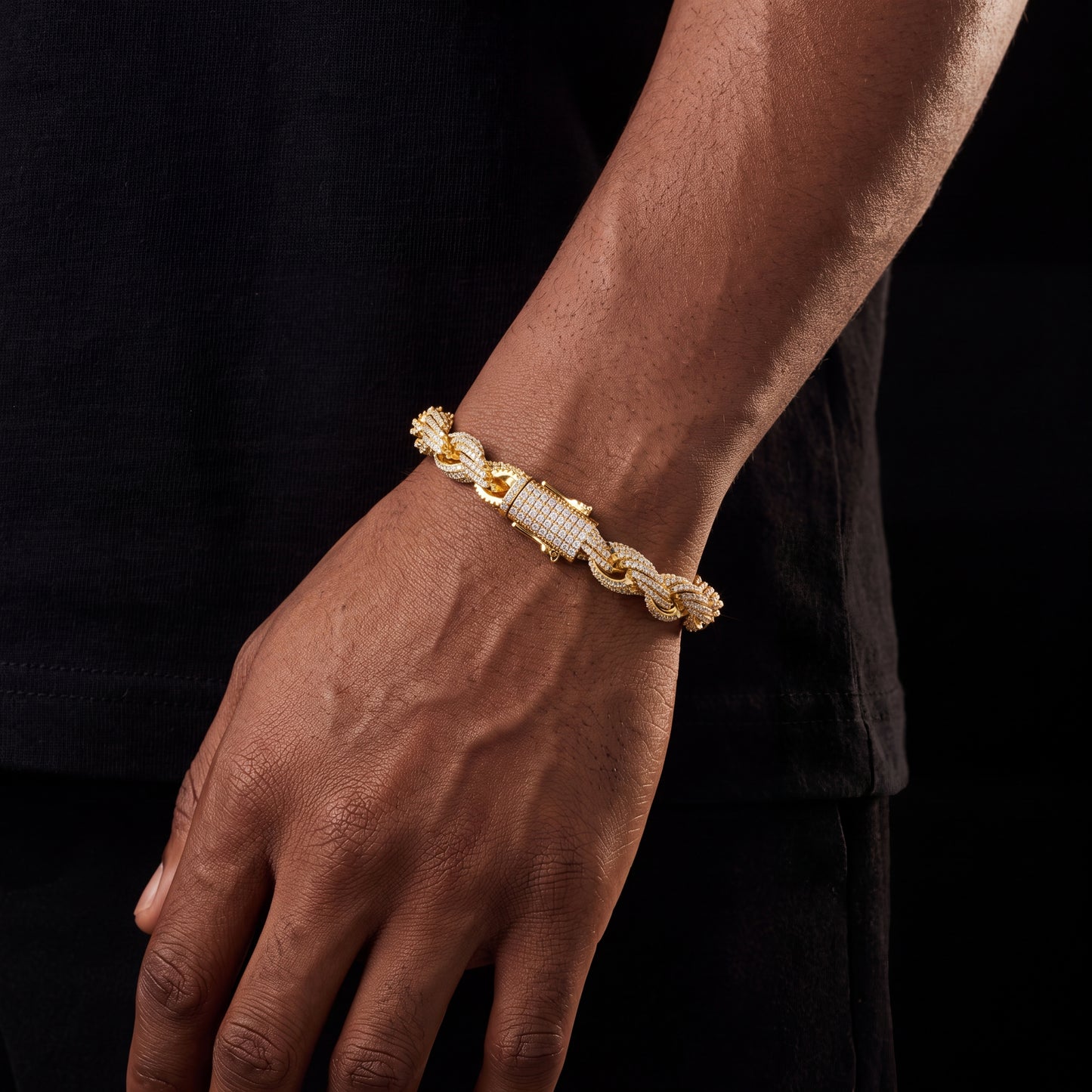 8mm Iced Out Rope Bracelet - Different Drips