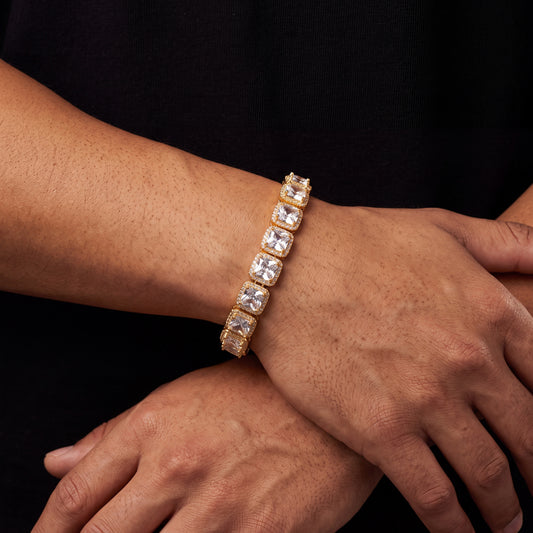 12mm Glacier Clustered Tennis Bracelet - Different Drips
