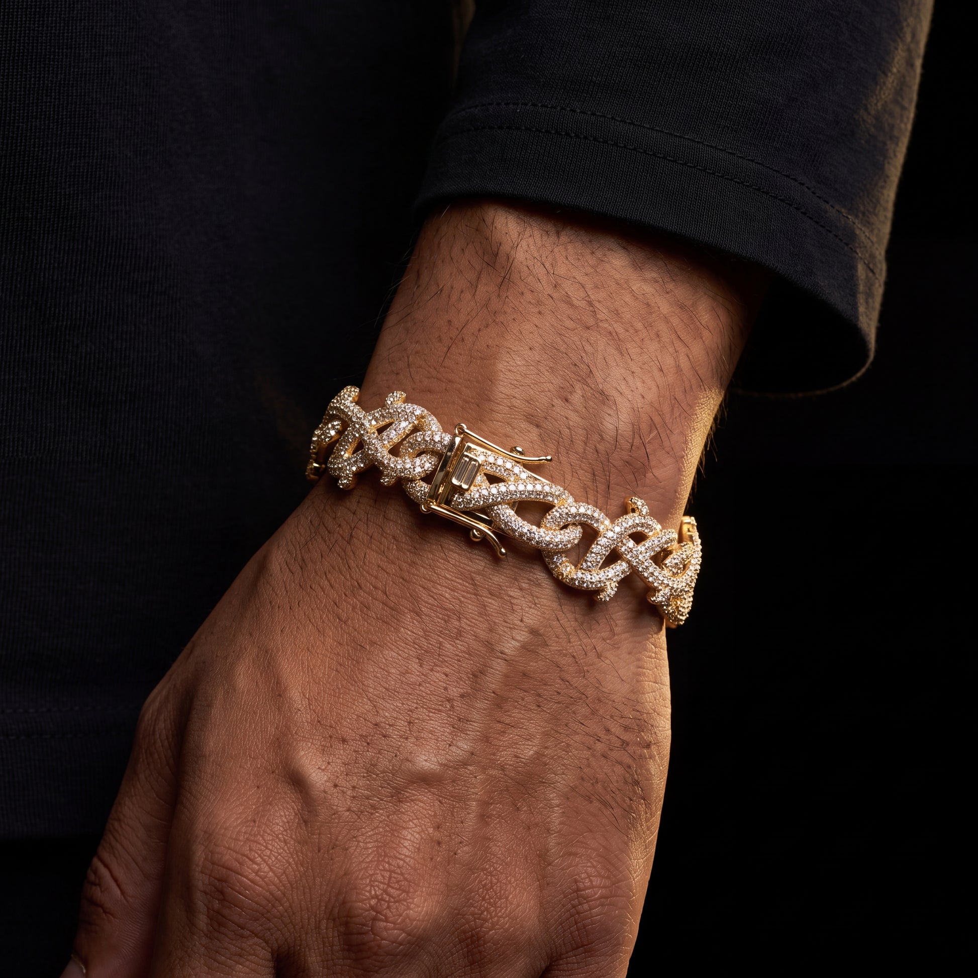 Iced Out Crown of Thorns Bracelet - Different Drips