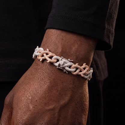 Iced Out Crown of Thorns Bracelet - Different Drips