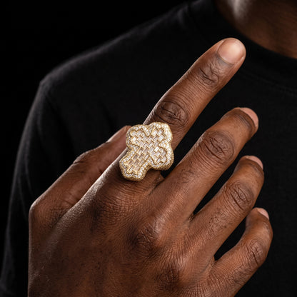 Baguette Cross Ring - Different Drips