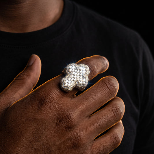 Baguette Cross Ring - Different Drips