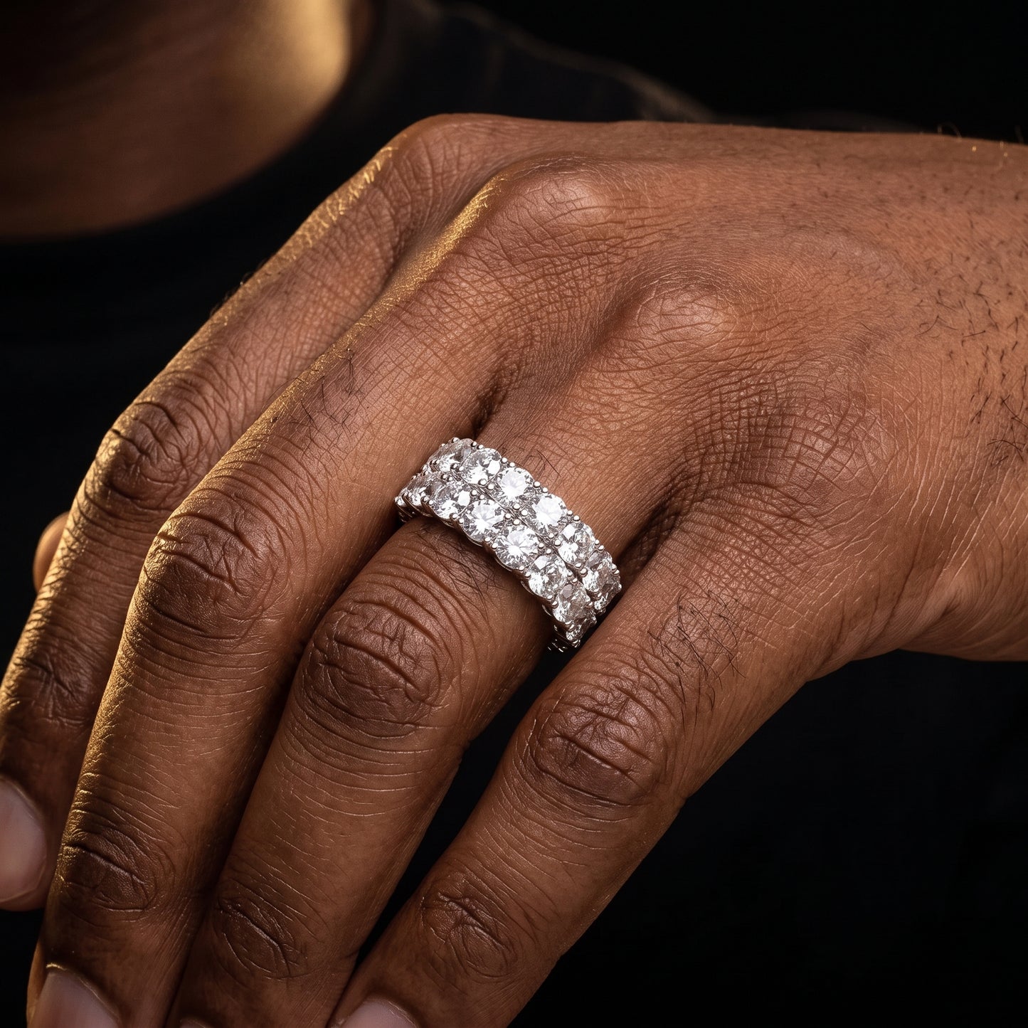 Double Row Eternity Ring - Different Drips