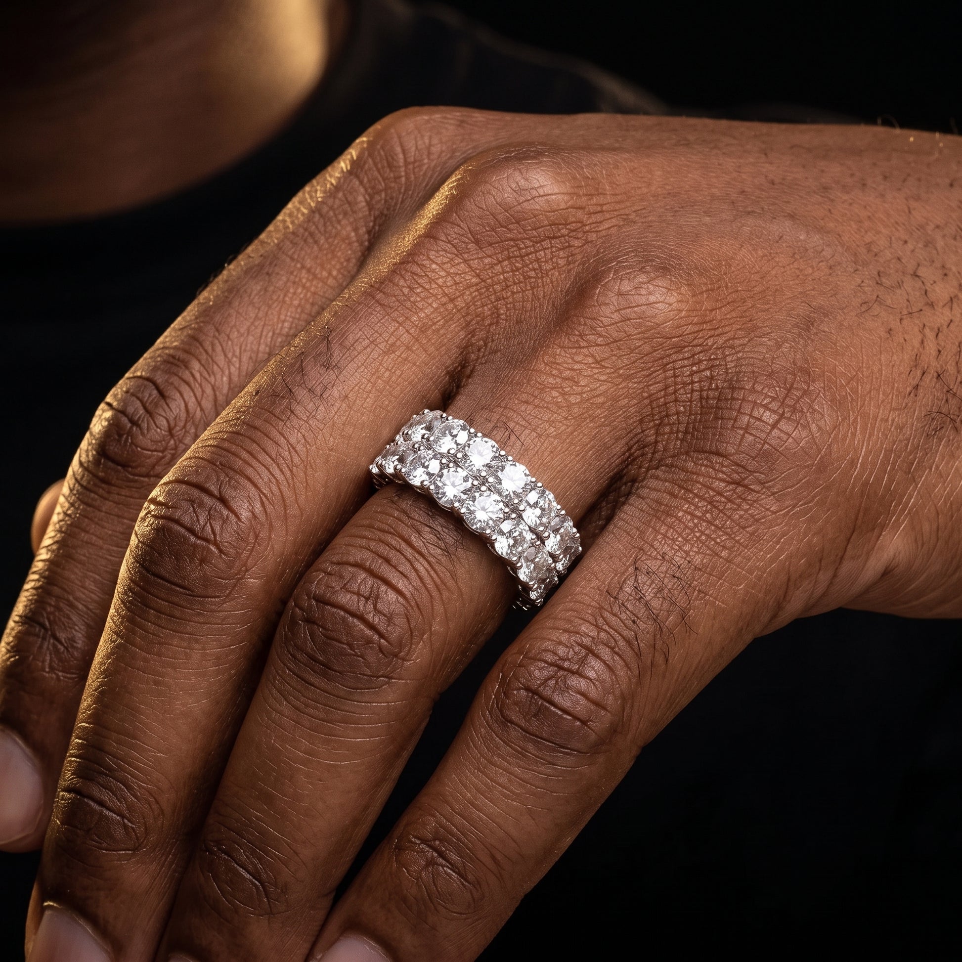 Double Row Eternity Ring - Different Drips