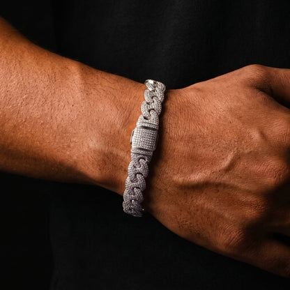 12mm Iced Mariner Link Bracelet - Different Drips