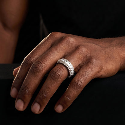 6mm Layered Baguette Ring - Different Drips