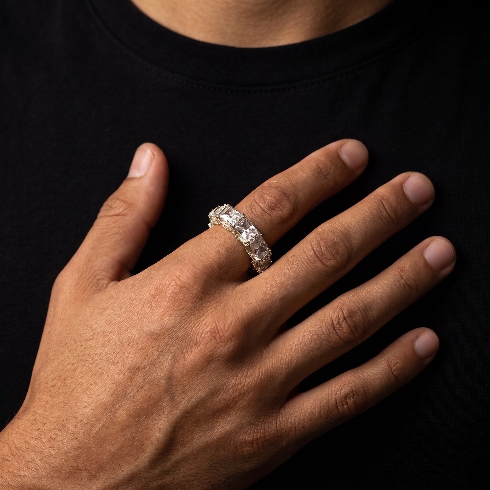 5mm Square Cut Ring - Different Drips