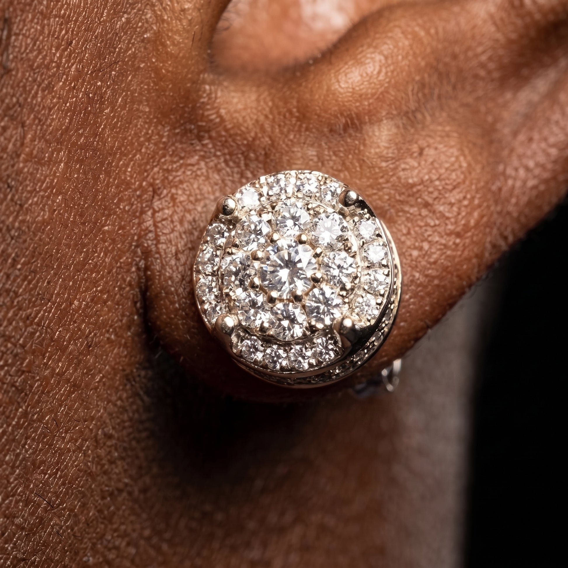 Round Crown Clustered Earrings - Different Drips