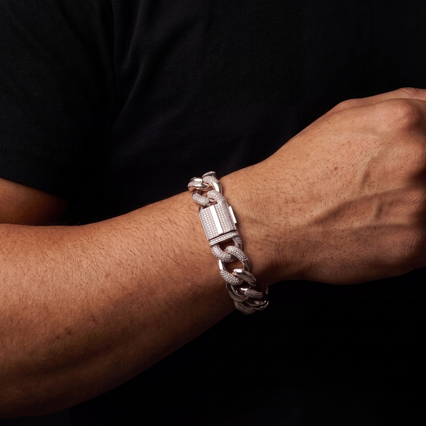 16mm Mariner Cuban Link Bracelet - Different Drips
