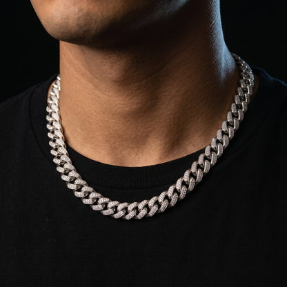 Iced Tri Tone Cuban Link Chain