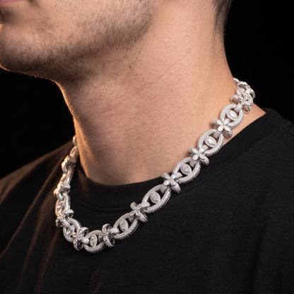 Iced Out Eye Link Chain Bracelet - Different Drips