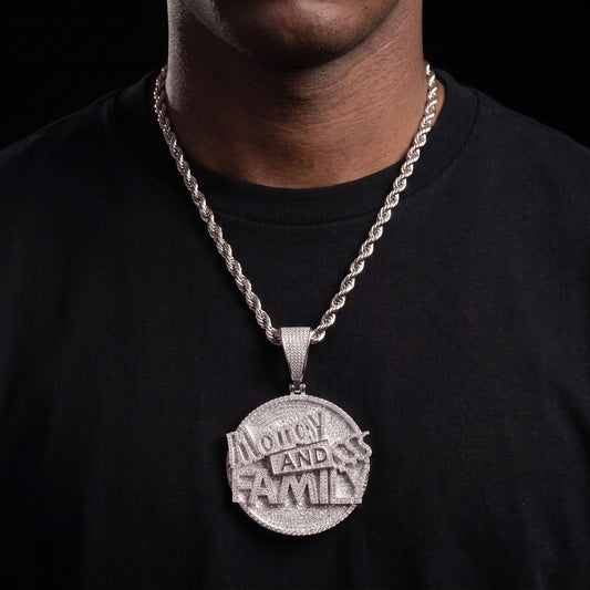 Iced Out Money And Family Pendant - Different Drips