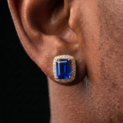 Emerald Cut Stud Earrings - Different Drips