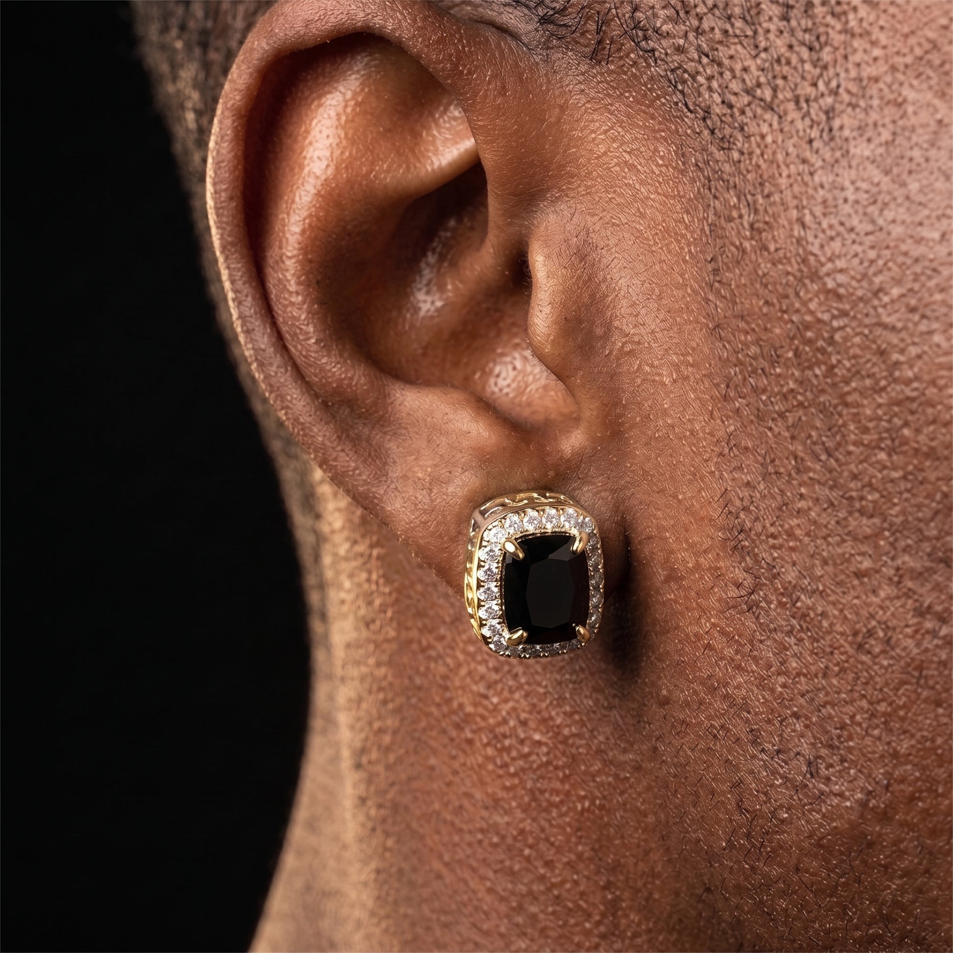 Emerald Cut Stud Earrings - Different Drips