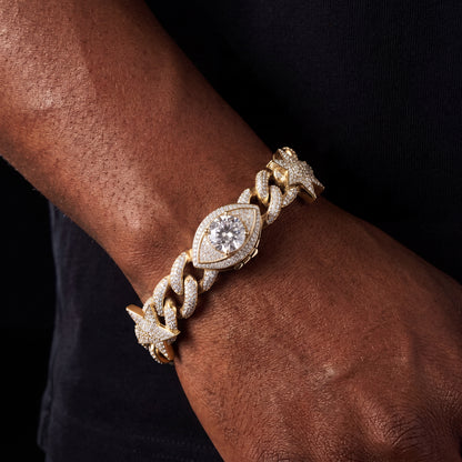 14mm Infinity Star Link Eye Clasp Bracelet - Different Drips