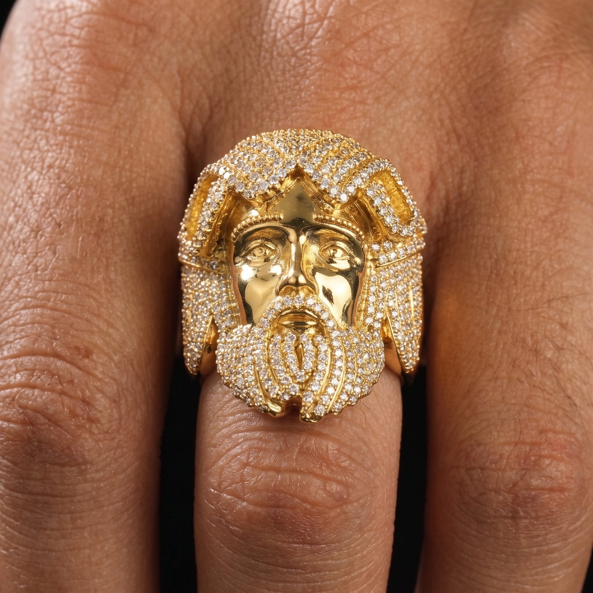3D Jesus Head Ring - Different Drips