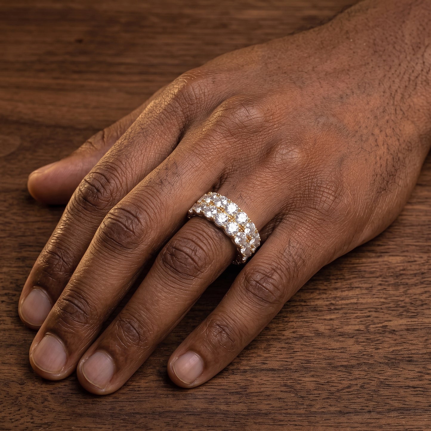Double Row Eternity Ring - Different Drips
