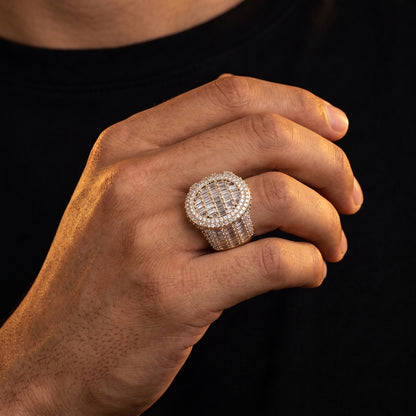 Domed Baguette Pavé Ring - Different Drips
