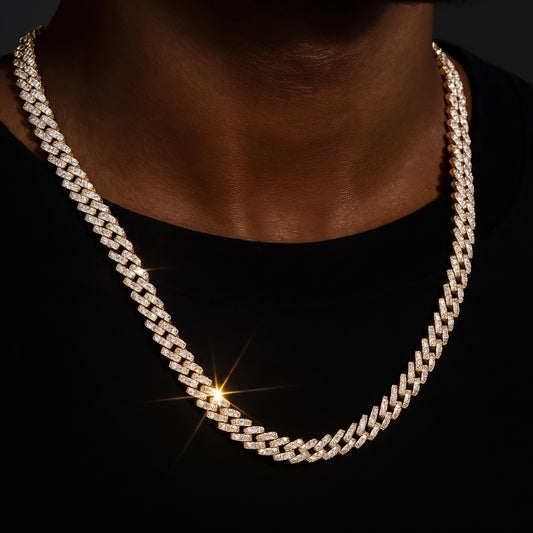 Iced Out 8mm Prong Cuban Chain - Different Drips