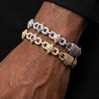 Multicolor Gemstone Infinity Link Chain