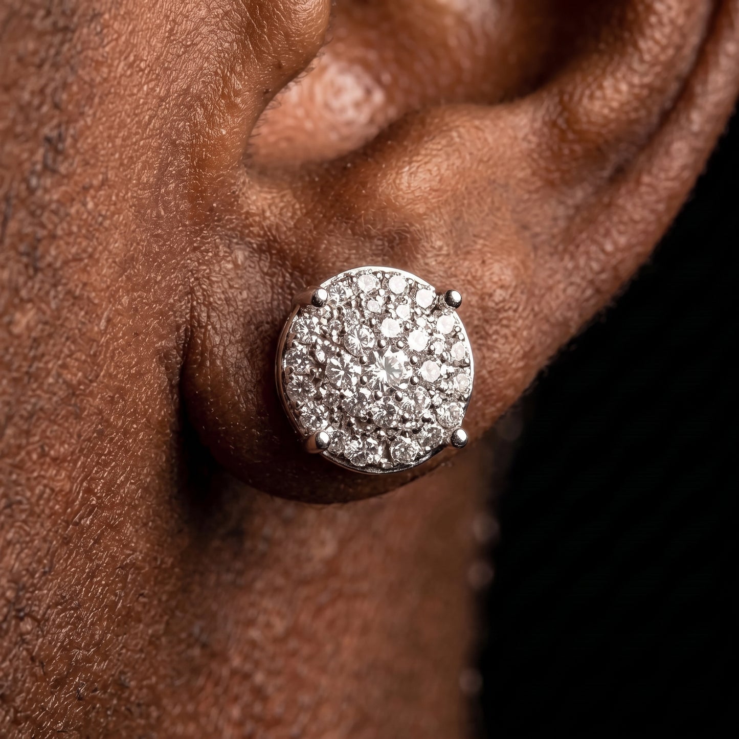 10mm Round Cut Stud Earrings - Different Drips