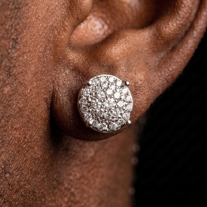 10mm Round Cut Stud Earrings - Different Drips