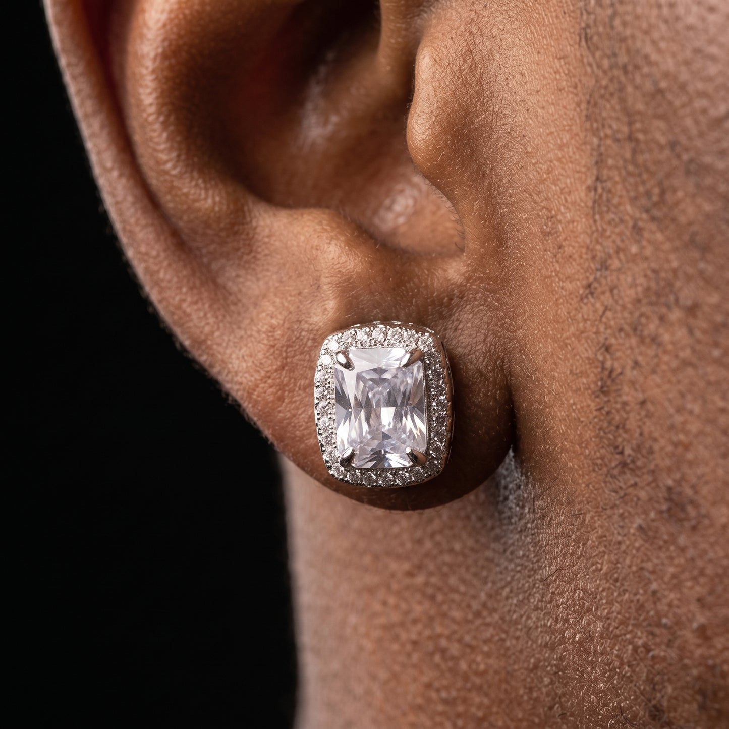 Emerald Cut Stud Earrings - Different Drips