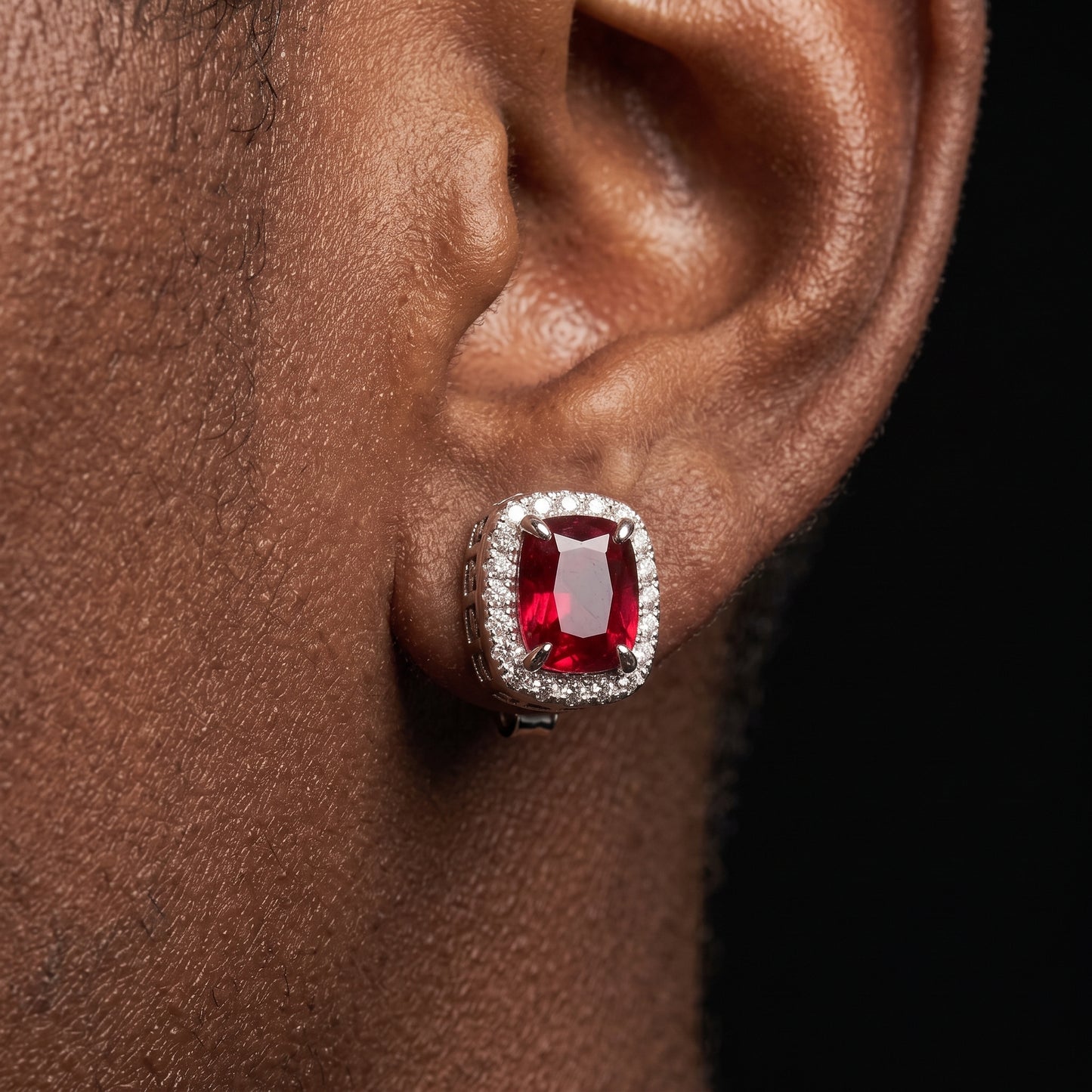 Emerald Cut Stud Earrings - Different Drips