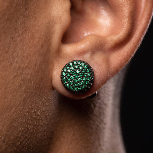 9MM Round Cut Stud Earrings - Different Drips