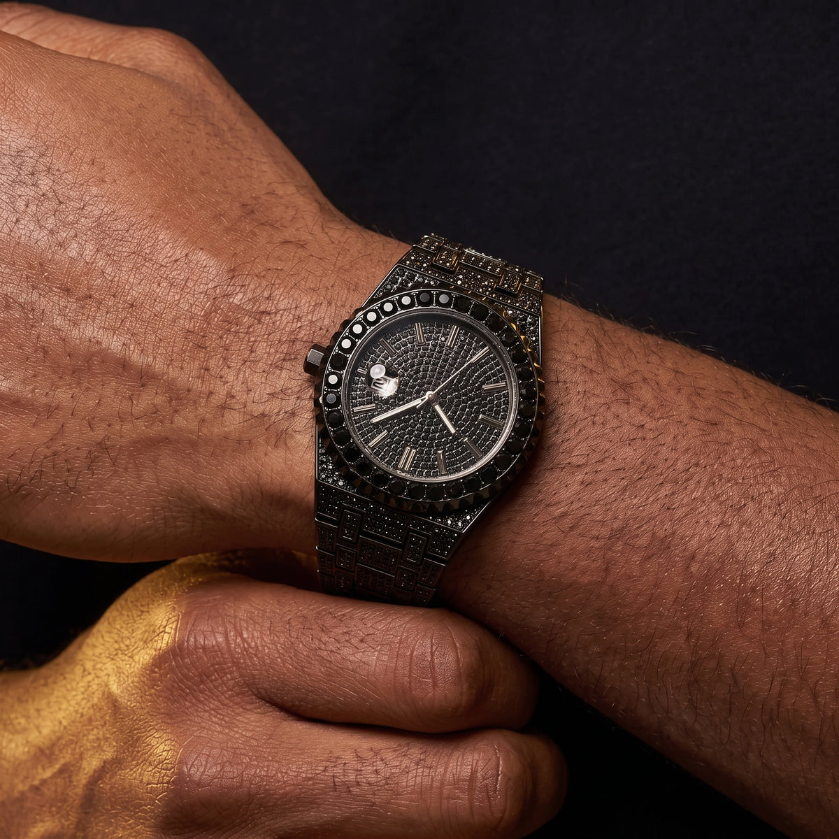 Bust Down Iced Out Watch - Different Drips