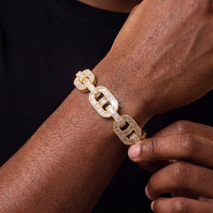 18mm Baguette Mariner Link Bracelet - Different Drips
