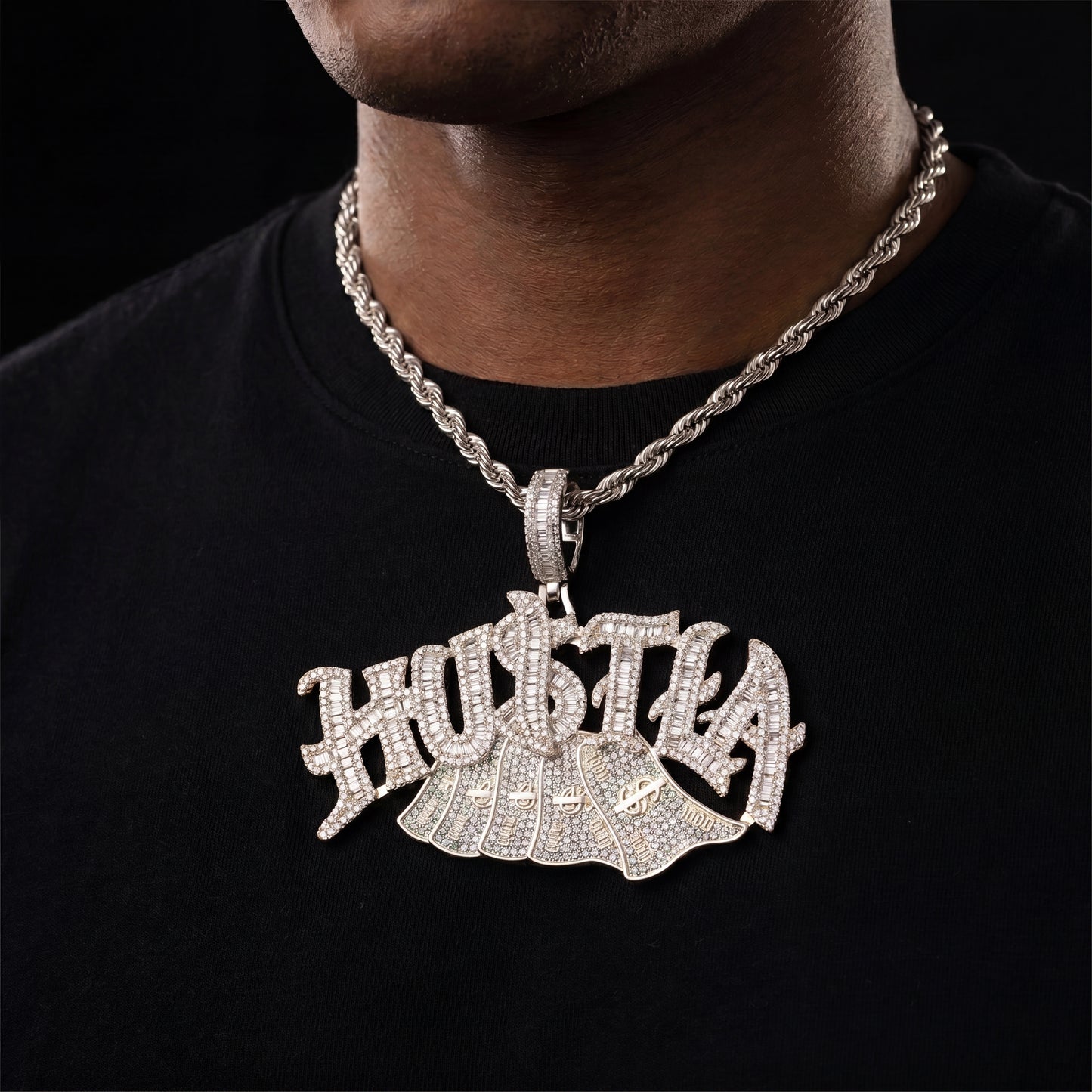 Iced Out Hustla Money Pendant - Different Drips