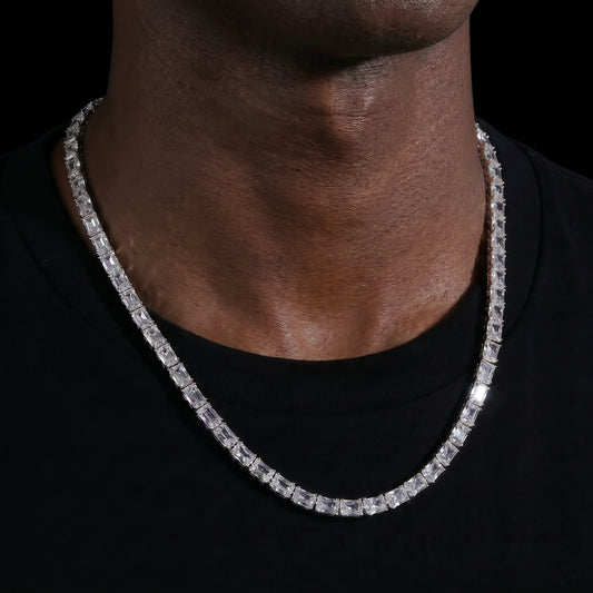6mm Baguette Tennis Chain - Different Drips