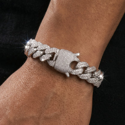 Iced Baguette 18mm Miami Cuban Chain