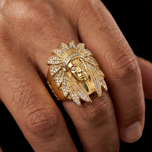 18k Gold Plated Chief Ring - Different Drips